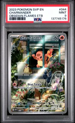2023 POKEMON SVP EN-SV BLACK STAR PROMO #044 CHARMANDER PSA 9 - Image 1