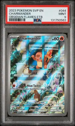 2023 POKEMON SVP EN-SV BLACK STAR PROMO #044 CHARMANDER PSA 9 - Image 1