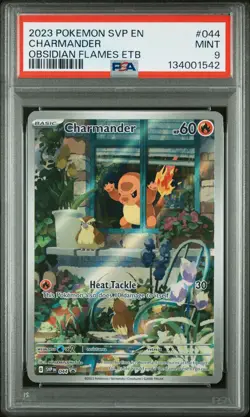 2023 POKEMON SVP EN-SV BLACK STAR PROMO #044 CHARMANDER PSA 9 - Image 1