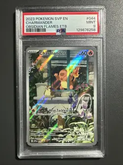 2023 POKEMON SVP EN-SV BLACK STAR PROMO #044 CHARMANDER PSA 9 - Image 1