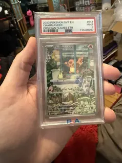 2023 POKEMON SVP EN-SV BLACK STAR PROMO #044 CHARMANDER PSA 9 - Image 1