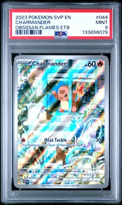 2023 POKEMON SVP EN-SV BLACK STAR PROMO #044 CHARMANDER PSA 9 - Image 1