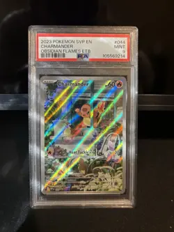 2023 Pokemon Svp En-sv Black Star ETB Promo 044 Charmander Obsidian Flames PSA 9 - Image 1