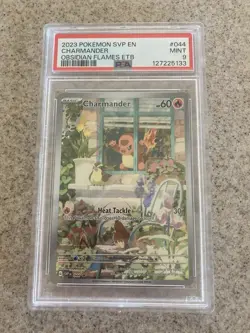 2023 POKEMON SVP EN-SV BLACK STAR PROMO #044 CHARMANDER PSA 9 - Image 1