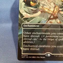 Greater Auramancy Anime Borderless MTG WOT 0064 NM Mythic Enchantress EDH - Image 5