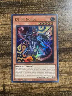 K9-04 Noroi DOOD-EN025 Ultra Rare NM 1st Edition Yugioh TCG - Image 1