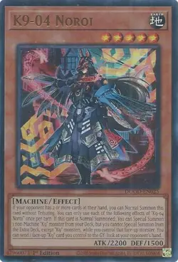 Yugioh Tcg K9-04 Noroi | DOOD-EN025 | Ultra Rare | 1st Edition NM - Image 1