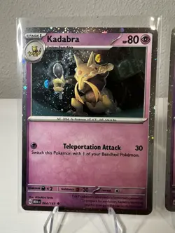Pokemon TCG ABRA, KADABRA, ALAKAZAM ex SVP Black Star Promos SVP050 Promos - Image 4