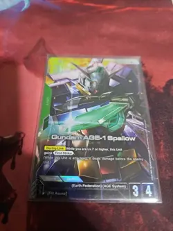 Gundam AGE-1 Spallow R+ Alt Art Dual Impact GD02-023 Gundam Card Game - Image 1