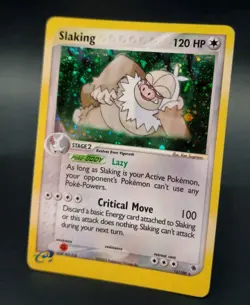Pokemon TCG Slaking 12/109 Holo EX Ruby & Sapphire Rare Card MP Condition - Image 3