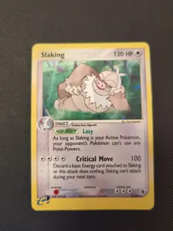 Pokemon TCG Slaking Holo Rare Card 12/109 Ruby and Sapphire Edition MP/DMG - Image 1