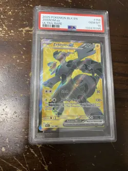 2025 POKEMON BLK EN-BLACK BOLT ULTRA RARE #158 ZEKROM EX PSA GEM MINT 10 - Image 1