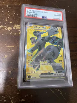 2025 POKEMON BLK EN-BLACK BOLT ULTRA RARE #158 ZEKROM EX PSA GEM MINT 10 LOW POP - Image 1