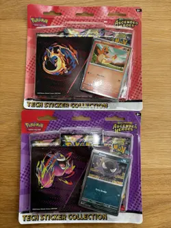 Pokemon TCG Ascended Heroes Tech Sticker Collection Bundle X 2 - Image 1