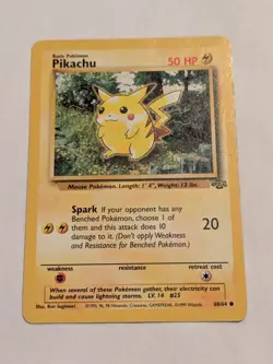 Pikachu - 60/64 - Pokemon Jungle Unlimited Card Singles #3 - Image 1