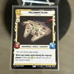Star Wars Unlimited Millennium Falcon Piece of Junk Legendary SWU SOR #193 - Image 1