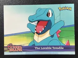 The Lovable Totodile - Topps Johto Series 1 2001 Pokemon Card MP - Image 1