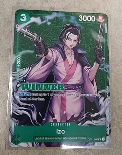 Izo Tournament Pack Vol. 2 Winner UC PR OP01-033 One Piece Promo Card Eng - Image 1