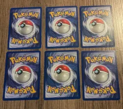 Vintage Pokemon Jungle 6 Cards Exeggcute Persian Goldeen Fearow Spearow Primeape - Image 2