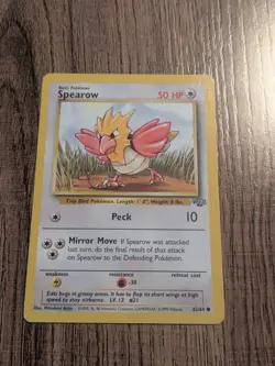 Vintage Pokemon Jungle 6 Cards Exeggcute Persian Goldeen Fearow Spearow Primeape - Image 4