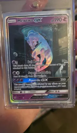 Mewtwo GX 78/73 Shining Legends Holo Rare Mewtube White Dot Error Pokemon Card - Image 2