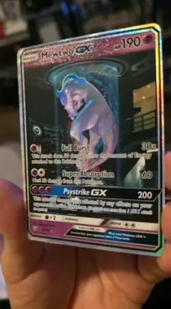 Mewtwo GX 78/73 Shining Legends Holo Rare Mewtube White Dot Error Pokemon Card - Image 3