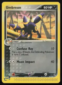 UMBREON 24/100 Non-Holo Rare Ex Sandstorm E-Series 2003 - Pokemon Card - Image 1