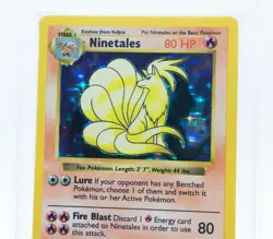 PSA 8 NINETALES 12/102 Holo Rare Shadowless Edition Base Set - Pokemon Card WOTC - Image 2
