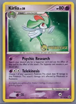 Pokemon Card - Kirlia - 53/132 D&P Secret Wonders Promo - Image 1