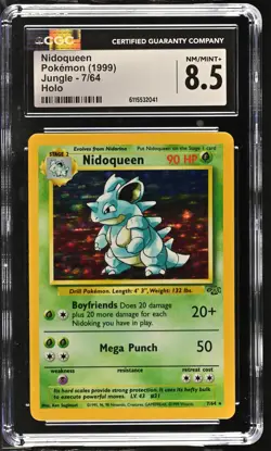 CGC 8.5 Nidoqueen 1999 Jungle 7/64 Holo Pokemon Card - Image 1