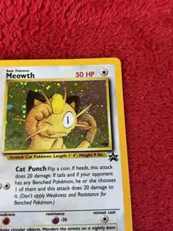 Meowth 10/53 Wotc Promo Holo Pokemon Card Played - Image 3