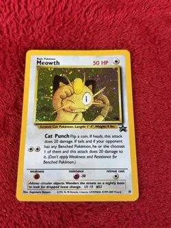 Meowth 10/53 Wotc Promo Holo Pokemon Card Played - Image 5