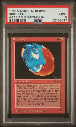Rukh Egg (Dark) - Arabian Nights - MINT - PSA 9. See MTG in store - Image 1