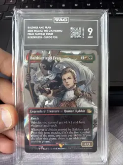 Balthier and Fran (Borderless, Surge Foil) - Final Fantasy TAG Mint 9 - Image 1