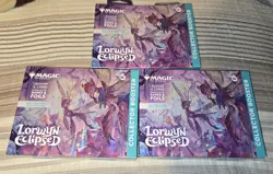 (3) Magic: The Gathering Lorwyn Eclipsed Collector Booster Factory Sealed - Image 1