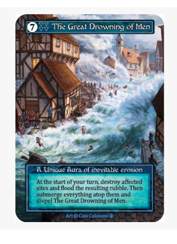 The Great Drowning of Men FOIL Unique Arthurian Legends Sorcery - Image 1