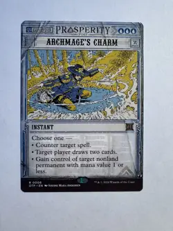 x1 Archmage's Charm OTP Breaking News MTG RARE M/NM 1x - Image 1