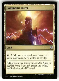 Command Tower Commander 2021 NM Magic MTG Non-Foil - Image 1