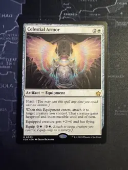 Celestial Armor x1 1x Foundations NM MTG - Image 1