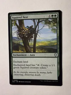 Squirrel Nest #239 | Near Mint | BLC Bloomburrow Commander Magic MTG - Image 1