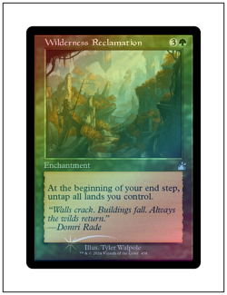 1x Wilderness Reclamation, Retro Frame Foil, Magic the Gathering MTG NM - Image 1