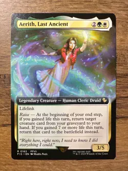 Magic MTG Final Fantasy Aerith, Last Ancient #163 *NON-FOIL* Extended Art Rare - Image 1