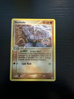 MACHOKE 41/101 EX Hidden Legends STATE CHAMPIONSHIPS PROMO States Pokemon NM - Image 1