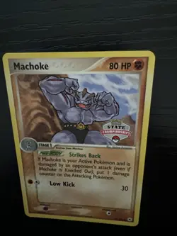 MACHOKE 41/101 EX Hidden Legends STATE CHAMPIONSHIPS PROMO States Pokemon NM - Image 3