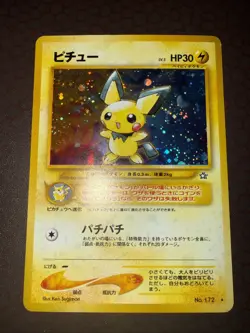 Pokemon! Pichu (Japanese) - Neo Genesis - Holo - 172 - LP! - Image 2