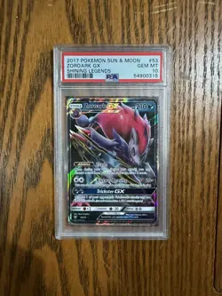 2017 POKEMON SUN & MOON SHINING LEGENDS #53 ZOROARK GX PSA 10 - Image 1