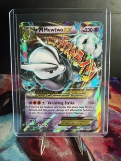 M Mewtwo EX 63/162 XY Breakthrough Ultra Rare Pokemon TCG - Image 1