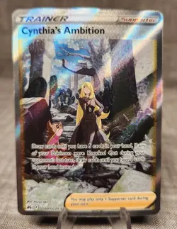 Pokemon TCG Cynthia's Ambition GG60/GG70 Crown Zenith: Galarian Gallery Holo - Image 1
