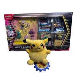 Pokemon TCG Iono's Bellibolt Ex Premium Collection Bundle New Sealed- 6” Pikachu - Image 3
