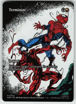 MTG Terminate (Borderless) Normal Marvel Universe Eternal-Legal # 40 NM - Image 1